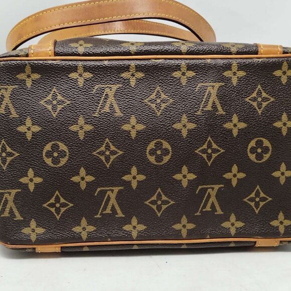 Louis Vuitton Sac Shopping Monogram Canvas Leather Tote Shoulder Bag Authentic - Picture 9 of 13